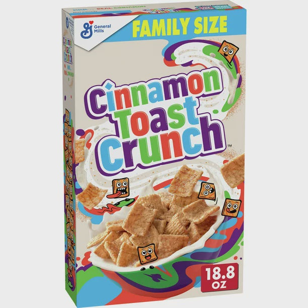 GENERAL MILLS Cinnamon Toast Crunch Cereal 16.8 oz