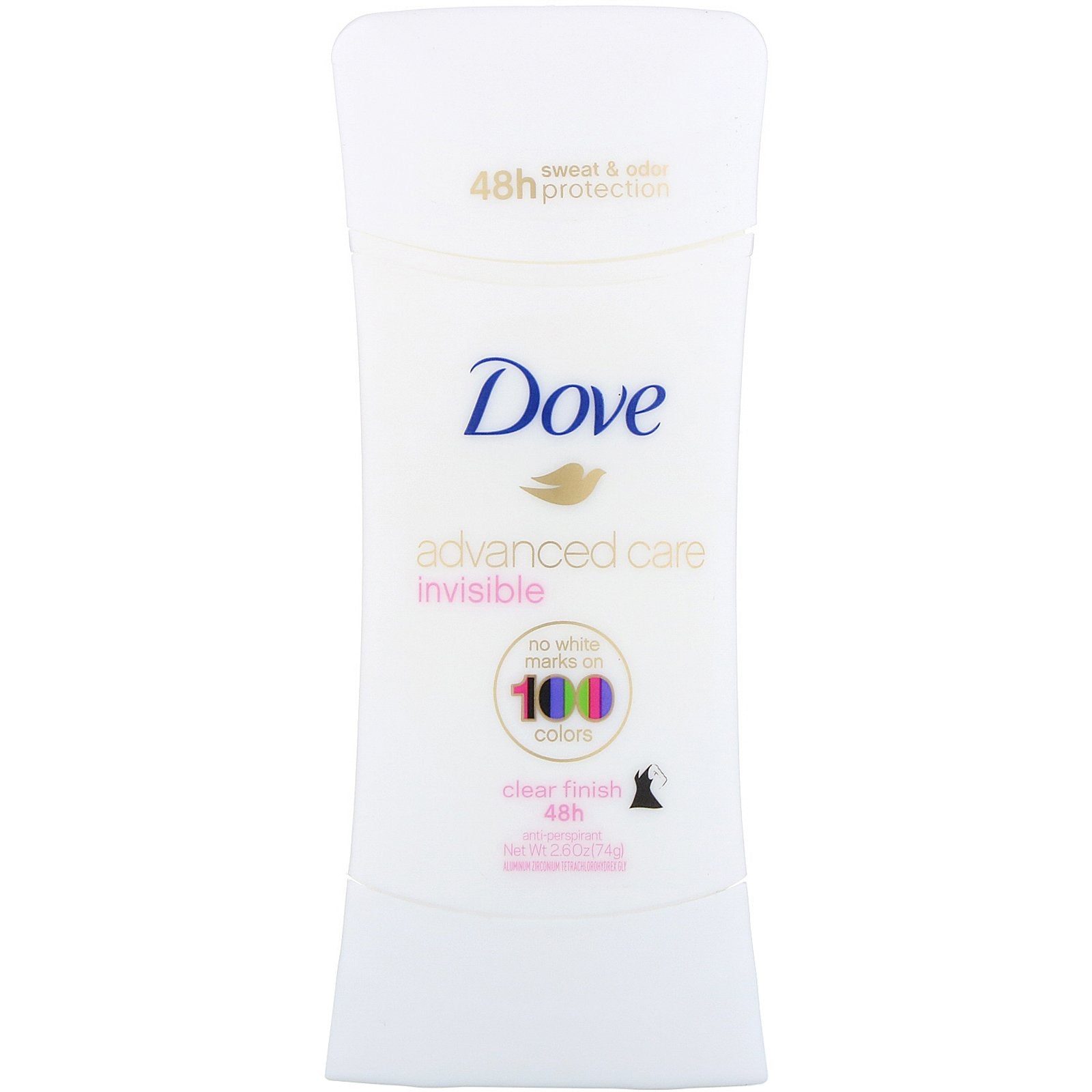 DOVE Advance Care Ladies Deodorant Invisible Clear Finish 2.6 oz