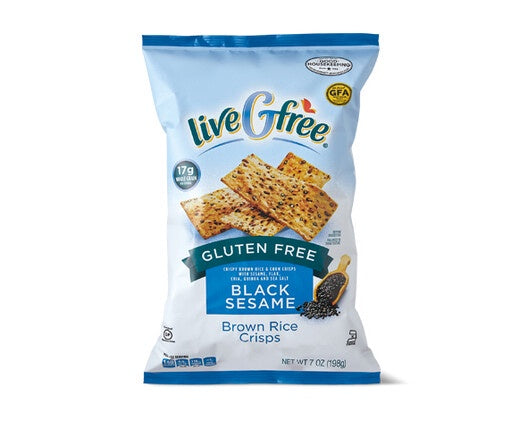 LIVE G FREE Brown Rice Crisps GF Sea Salt 7oz