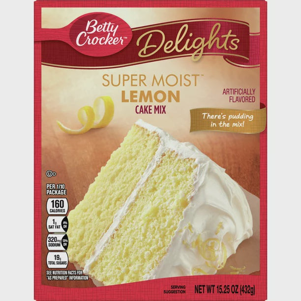 BETTY CROCKER Lemon Cake Mix 13.25oz