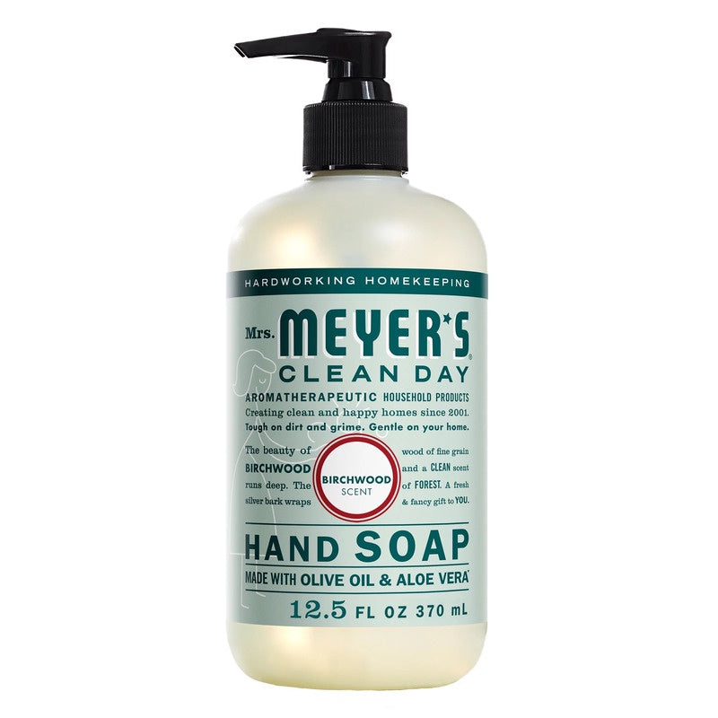 Mrs Meyers Hand Soap Birchwood 12.5oz