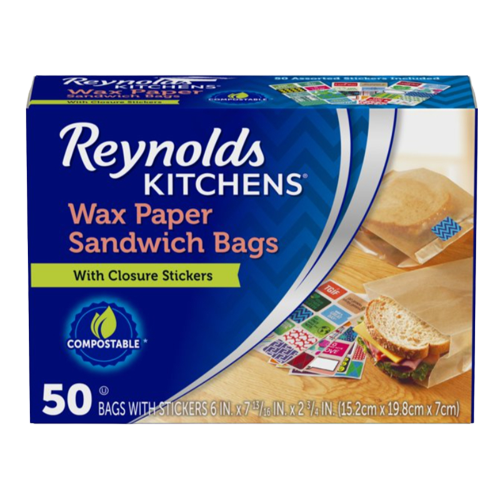 REYNOLDS Wax Paper Sandwich Bags 50 count