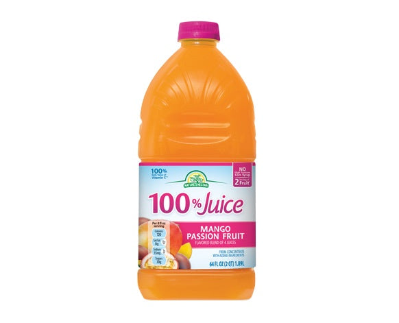 NATURE'S NECTAR 100% Juice Mango Passionfruit 64oz