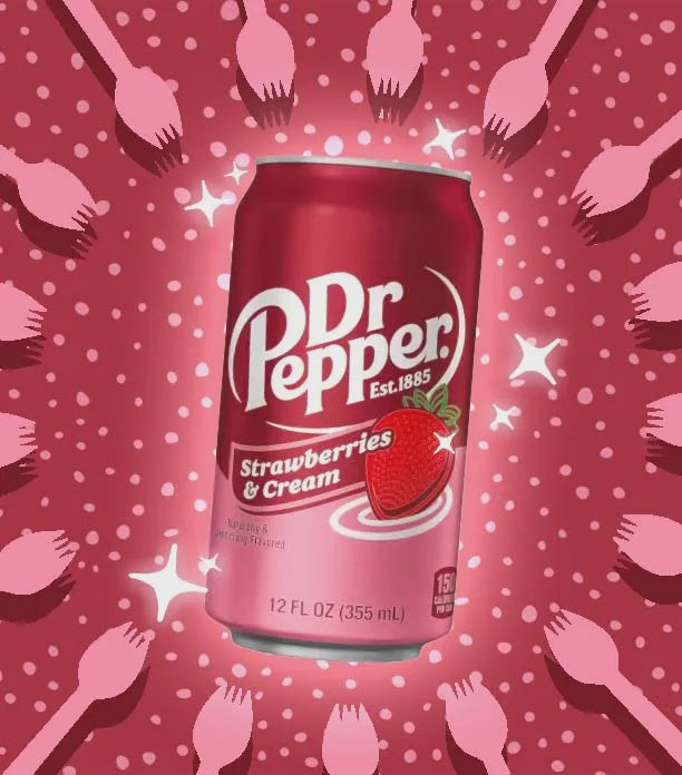 Dr. PEPPER - Strawberries & Cream 12 oz can