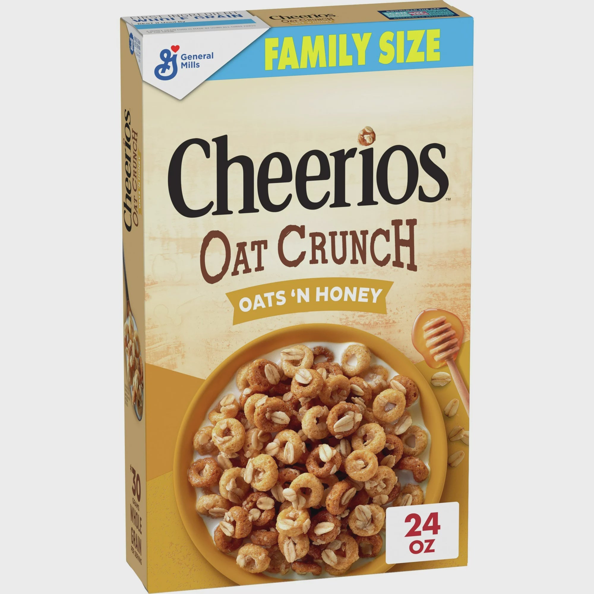 GENERAL MILLS Cheerios Oat Crunch Oats'n Honey 24 oz