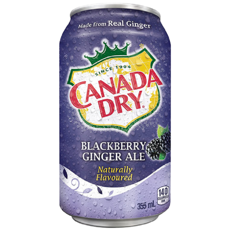 CANADA DRY Blackberry Ginger Ale 355ml can
