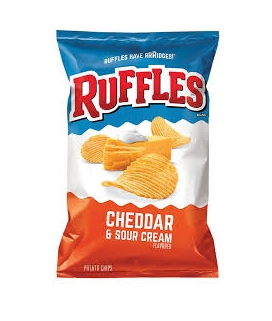 RUFFLES Cheddar & Sour Cream Chips 6.5oz