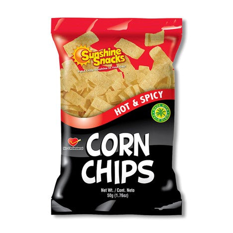SUNSHINE SNACKS Corn Chips Hot & Spicy 50g