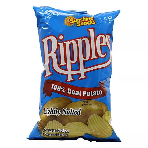 SUNSHINE SNACKS Ripples Potato Chips Lightly Salted 156 g