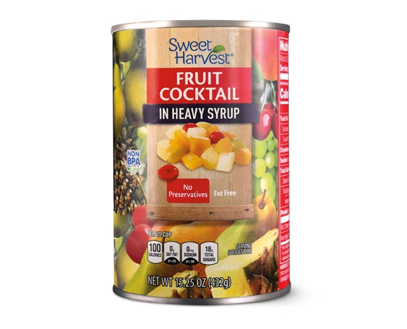 SWEET HARVEST Fruit Cocktail in Heavy Syrup 15.25 oz