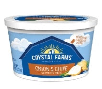 CRYSTAL FARMS Cream Cheese Spread Onion & Chive 8oz