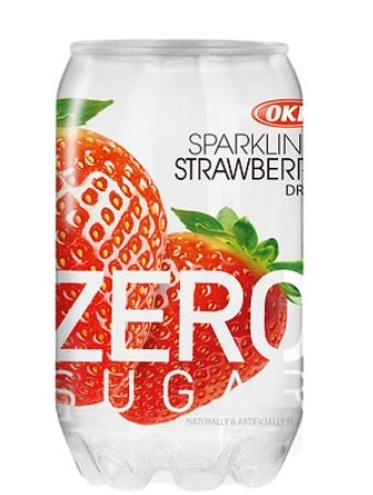 OKF Sparkling Zero Sugar Strawberry 350ml