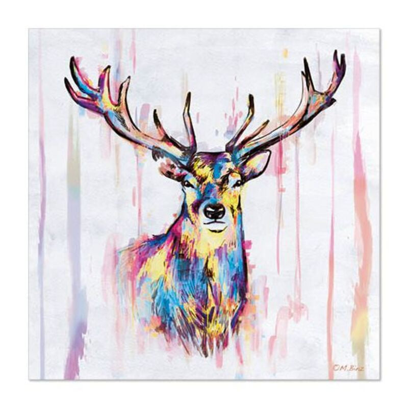 PAP*STAR Lunch Napkins Colorful Deer 20 count