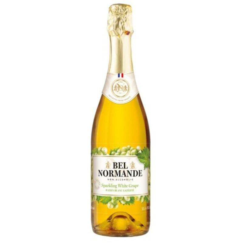 BEL NORMANDE Sparkling White Grape Non-Alcoholic Wine 25.4 oz