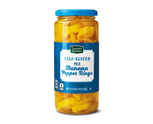 TUSCAN GARDEN Banana Pepper Rings 16 oz