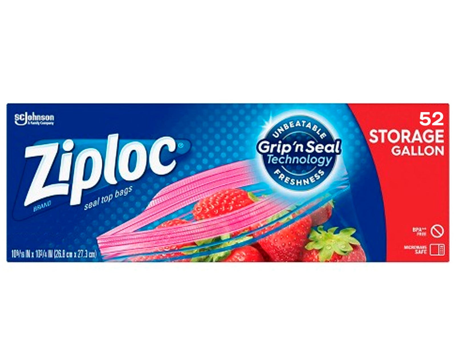 ZIPLOC Storage Gallon Bags 52 count