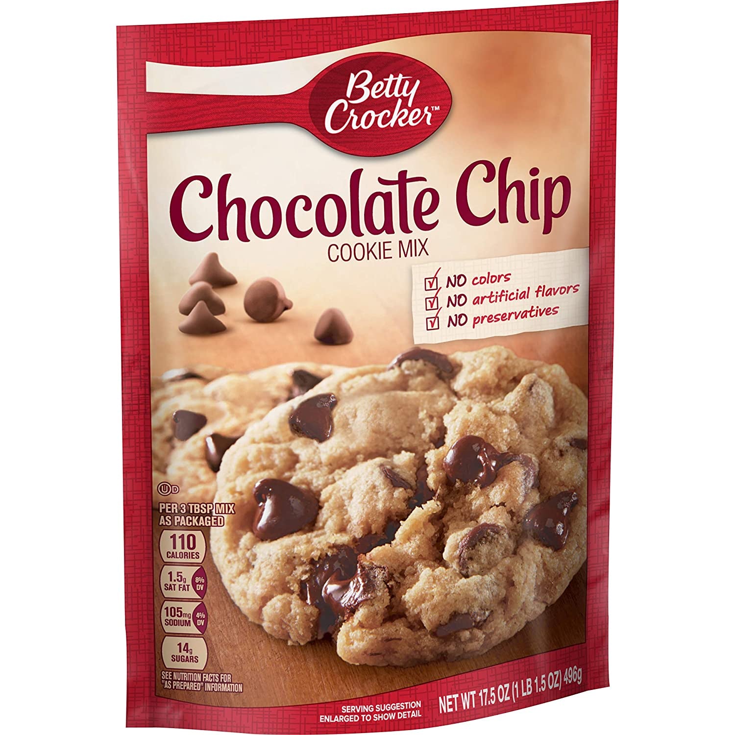BETTY CROCKER Chocolate Chip Cookie Mix 17.5oz