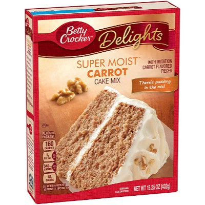 BETTY CROCKER  Super Moist Carrot Cake Mix 15.25oz