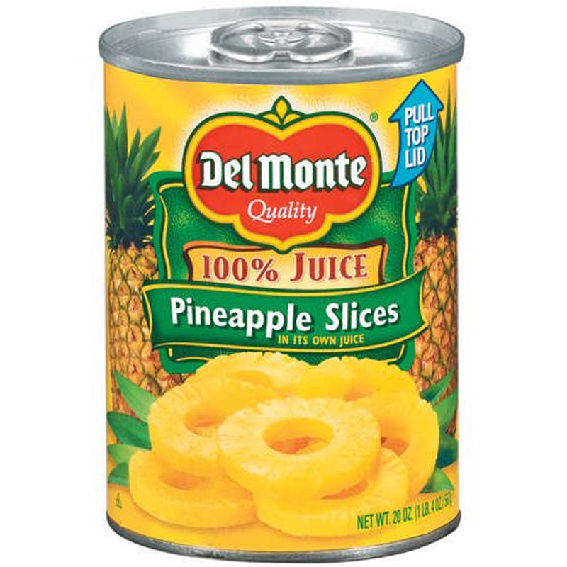 DEL MONTE Pineapple Slices in Juice 20oz