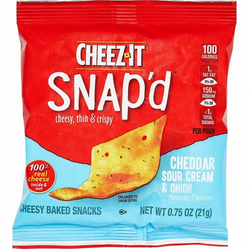 CHEEZ-IT Snap'd Cheddar & Sour Cream Crackers .75oz