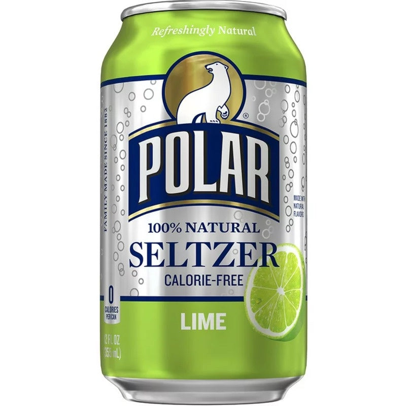 POLAR Seltzer Lime Zero Sugar 12 oz