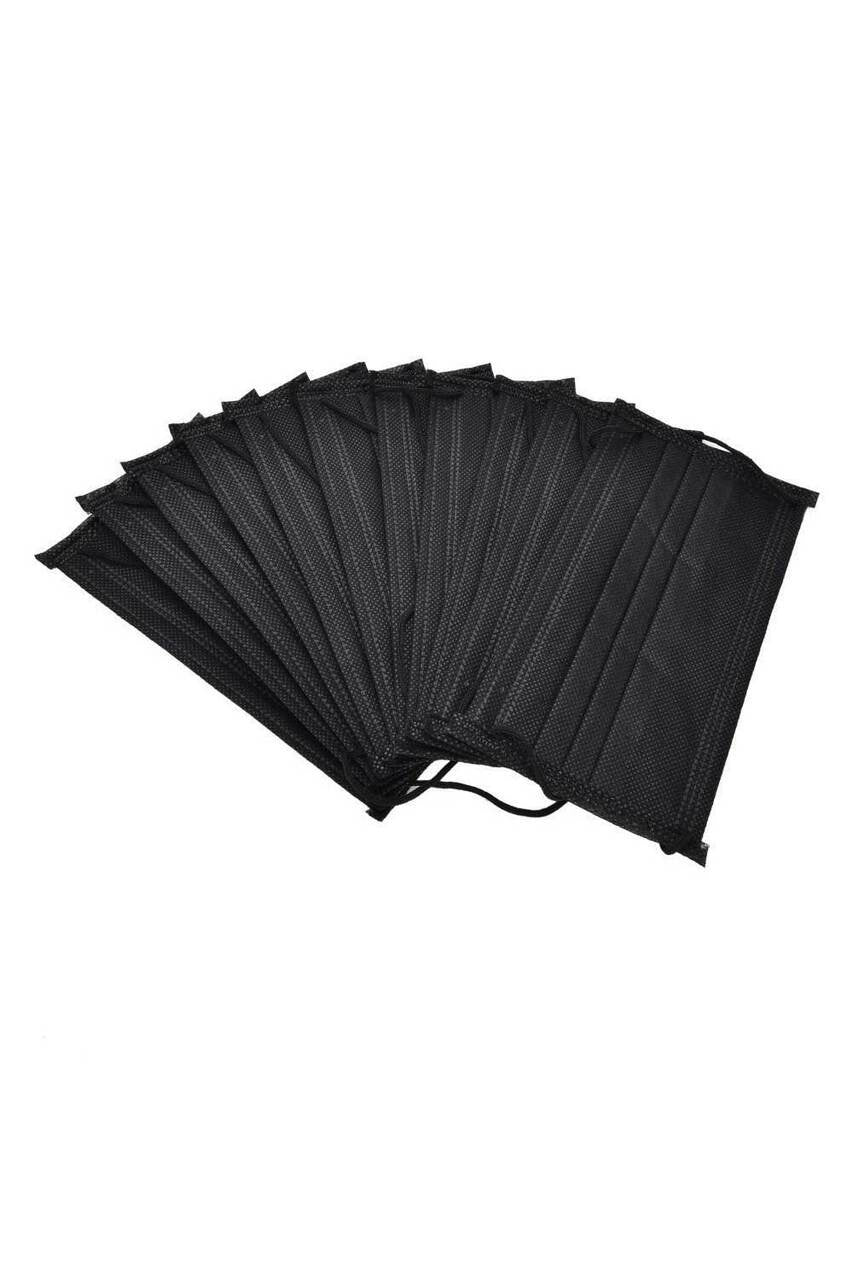 Disposable Face Mask Black 10 count