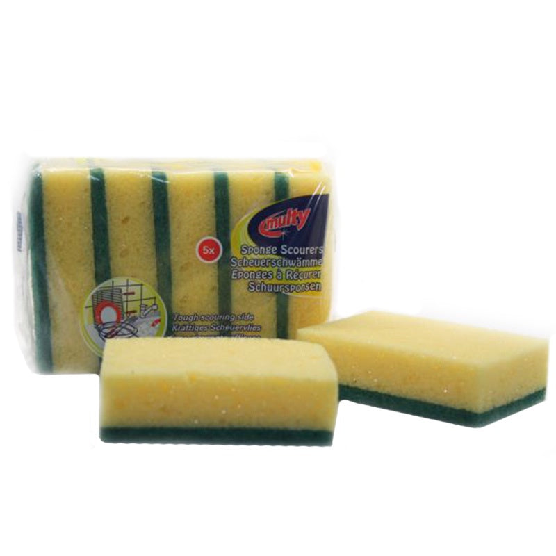 MULTY Sponge Scourers 5pk  #45