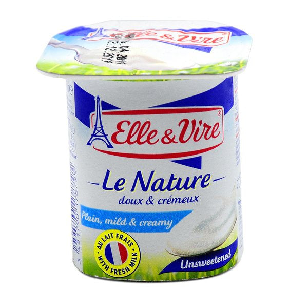 ELLE & VIRE Plain Unsweetened Yogurt 125 g