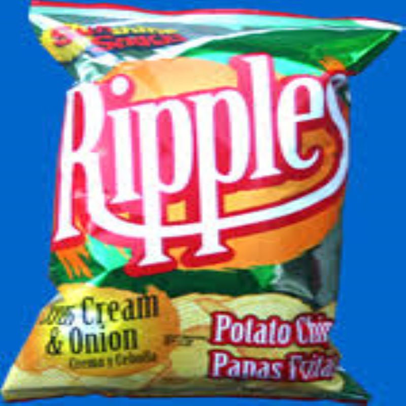 SUNSHINE SNACKS Ripples Potato Chips Sour Cream & Onion 156 g