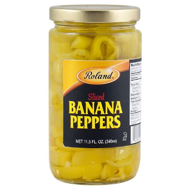 Roland Sliced Banana Peppers 11.5oz (340ml)