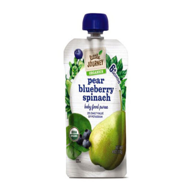 LITTLE JOURNEY Organics Pear Blueberry Spinach 4oz