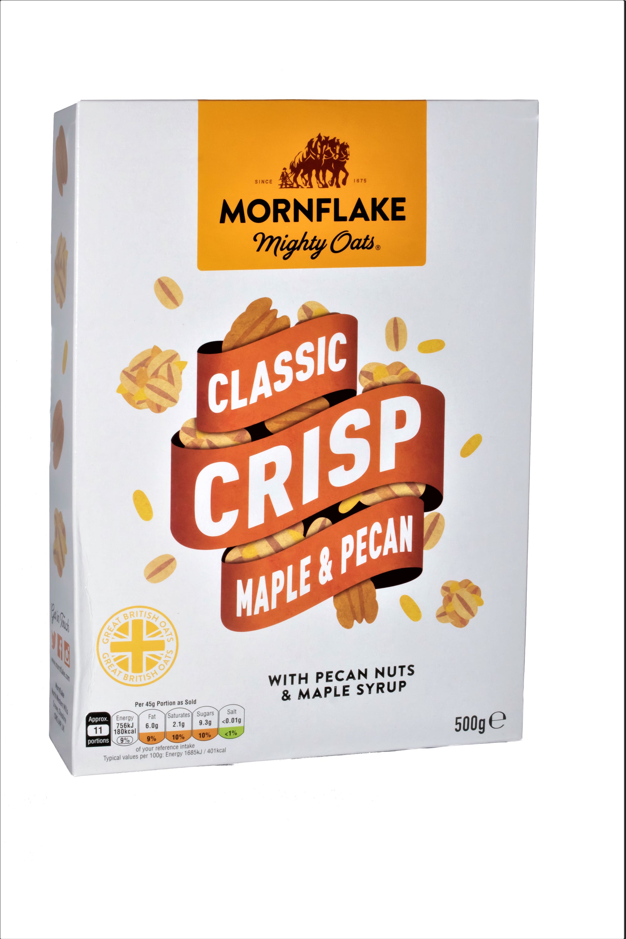 MORNFLAKE Oats Maple & Pecan 500 g