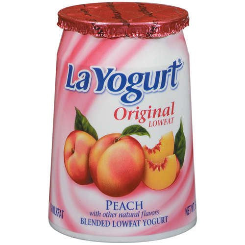 LA YOGURT Lowfat Peach 6 oz
