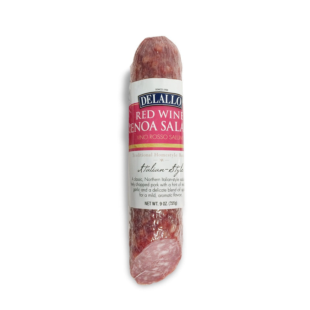 Delallo Red Wine Genoa Salami 9 oz