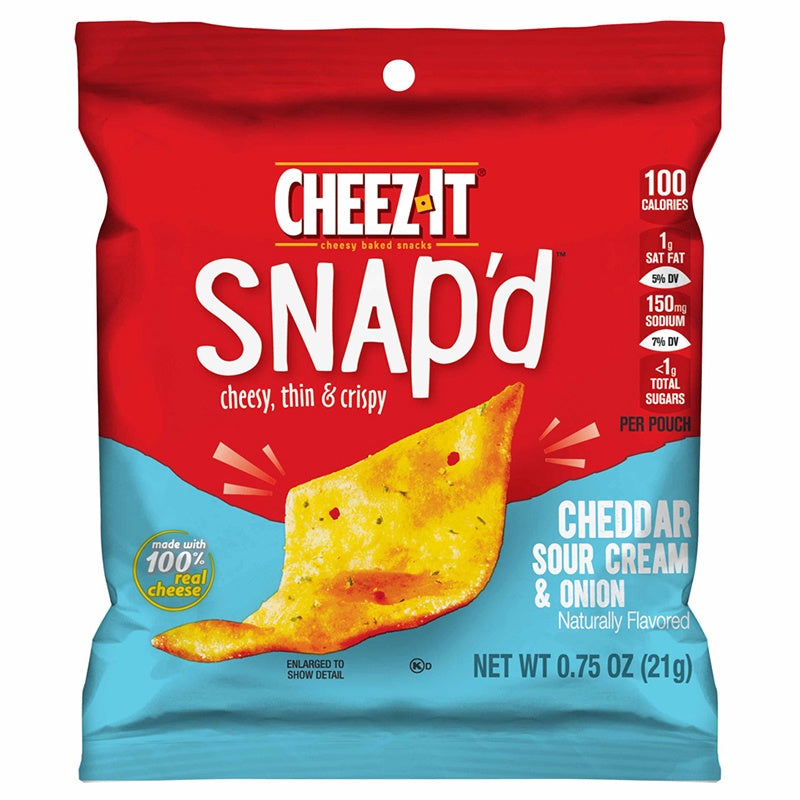 CHEEZ-IT Snap'd Cheddar Sour Cream & Onion Crackers 7.5 oz