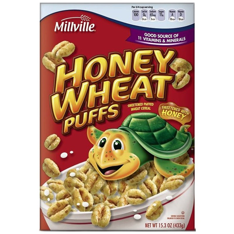 MILLVILLE Honey Wheat Puffs 15.3oz