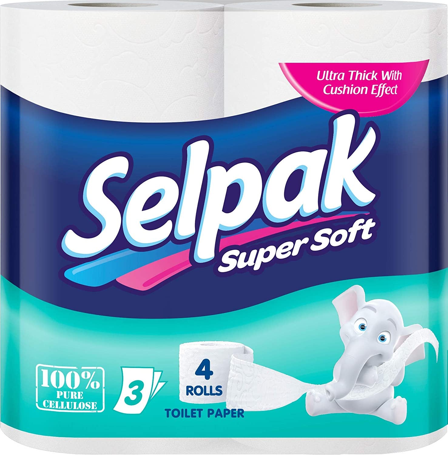 SELPAK Toilet Paper 3 Ply 4 Rolls