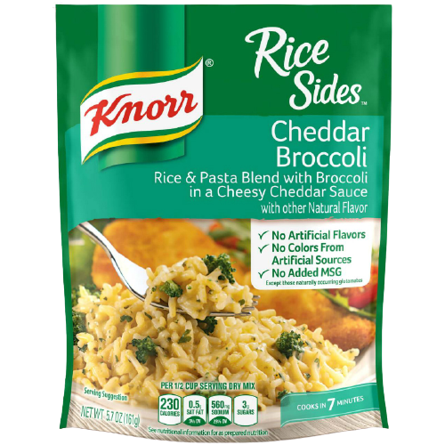 KNORR Rice Sides Cheddar Broccoli 5.7oz