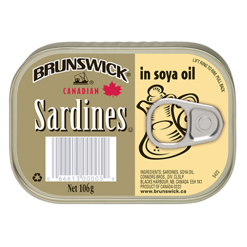 BRUNSWICK Sardines in Soya Oil 106 g