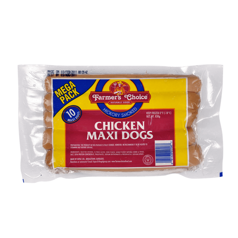FARMER'S CHOICE Chicken Maxi Dogs 830 g
