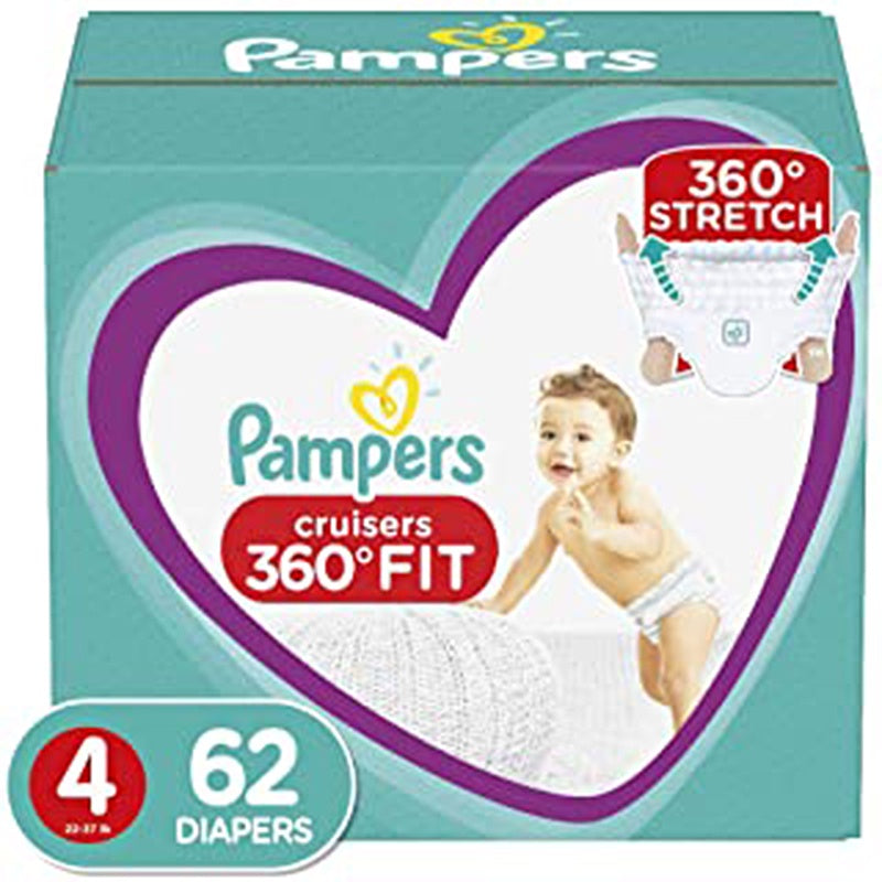 PAMPERS Cruisers Size 4 62 count