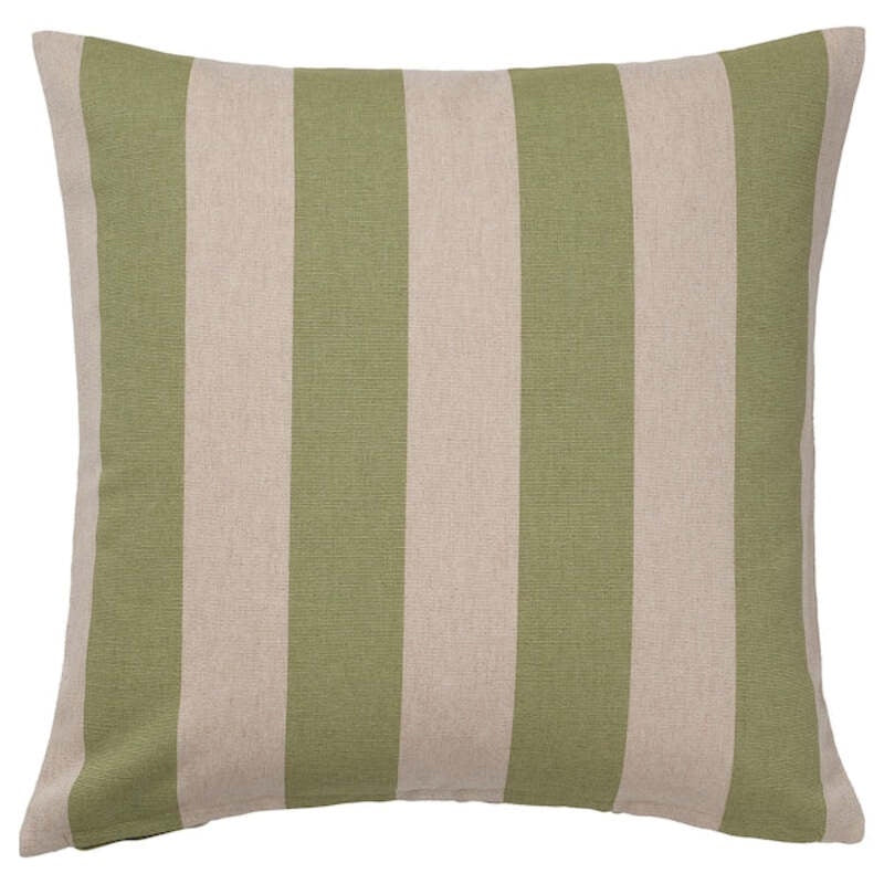 Hildamaria Cushion Cover Green Natural/Striped