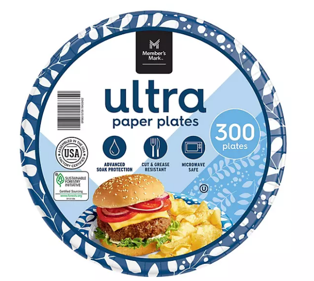 MEMBER'S MARK Ultra Lunch Plates 8.5" 75count