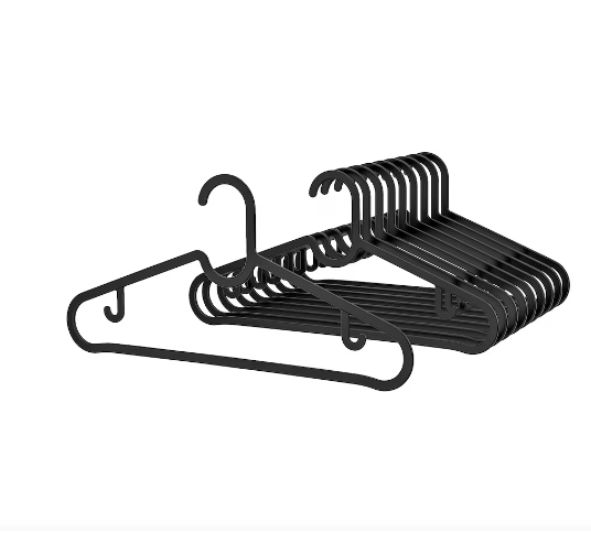 IKEA Spruttig Hangers Black 10 count