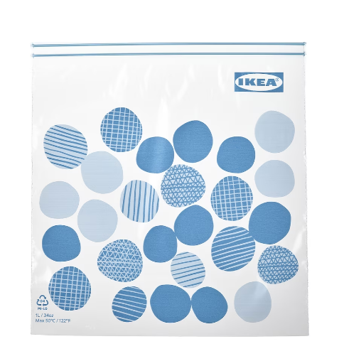 IKEA Istad Resealable Bag 34 oz 25 pk