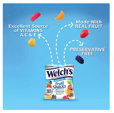 WELCH'S Mixed Fruit Snacks 0.8 oz