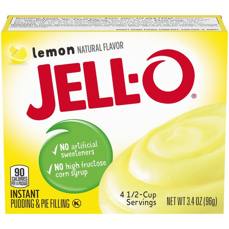 JELL-O Lemon Pudding Mix 3.4oz