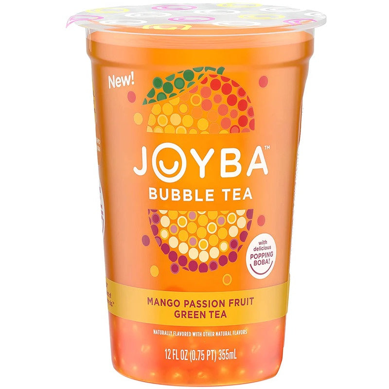 JOYBA Bubble Tea Mango Passion Fruit GreenTea 12oz