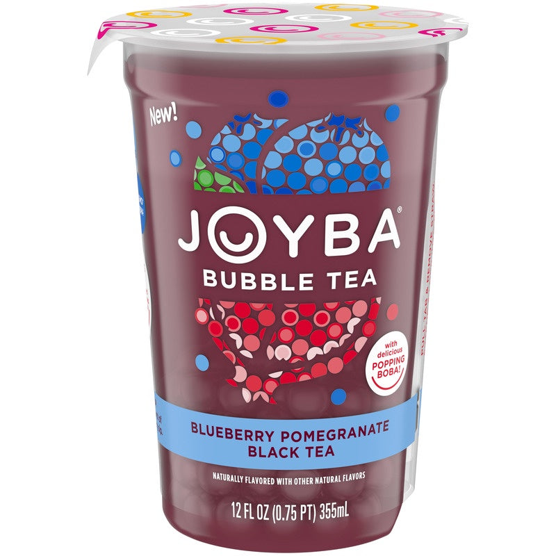 JOYBA Bubble Tea  Blueberry Pomegranate Black Tea 12oz