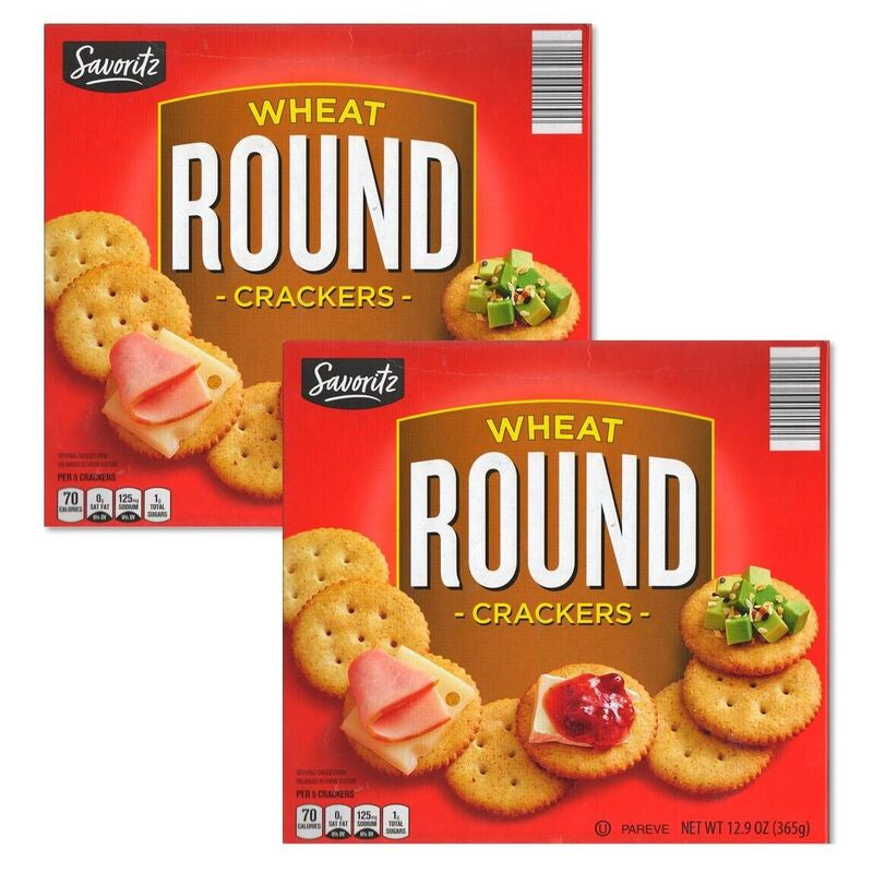 SAVORITZ Wheat Round Crackers 12.9oz